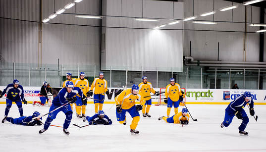 när Sveriges JVM-lag tränar