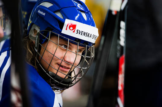 Anton Karlsson när Sveriges JVM-lag tränar