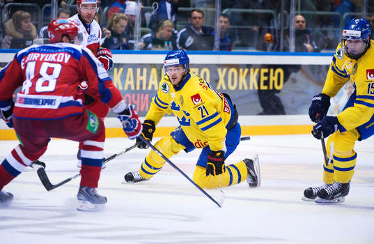 Rysslands Evgeny Biryukov och Ilya Kovalchuk utmanas av