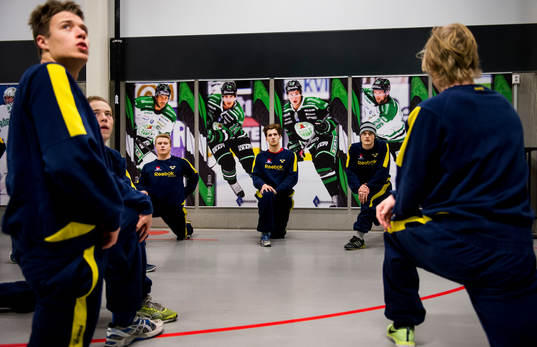 under träningsmatchen