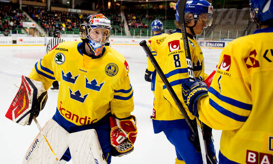Sveriges målvakt Oscar Dansk