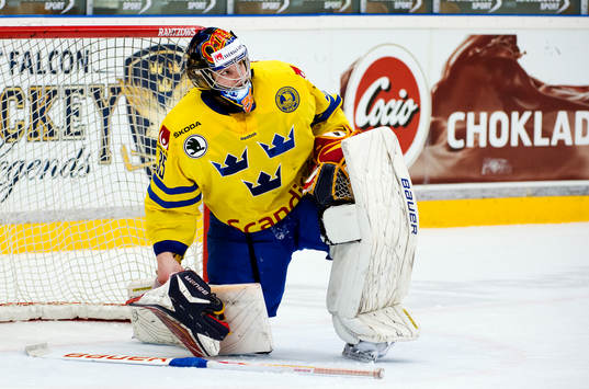 Sveriges målvakt Oscar Dansk