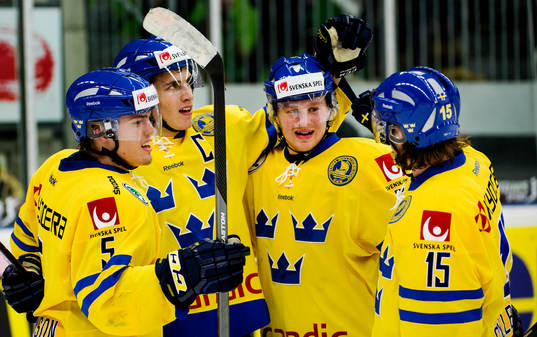 Sveriges Andreas Johnson, Alexander Wennberg, Lucas