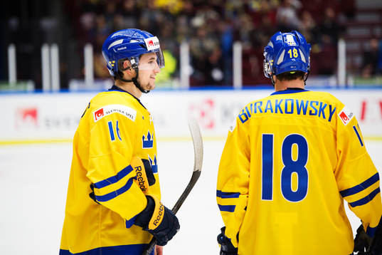 Sveriges Filip Forsberg och André Burakovsky