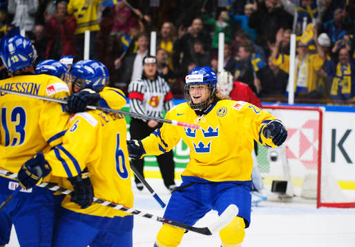 Sveriges Anton Karlsson jublar