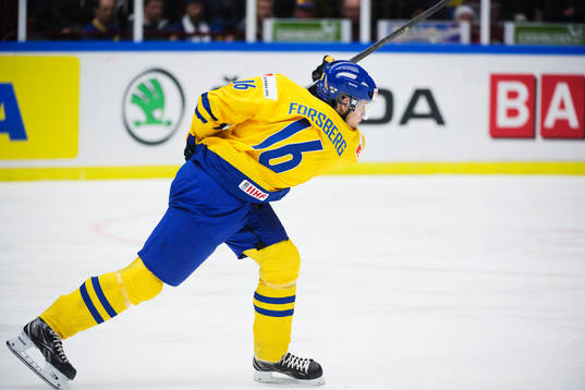 Sveriges Filip Forsberg skjuter in 1-1