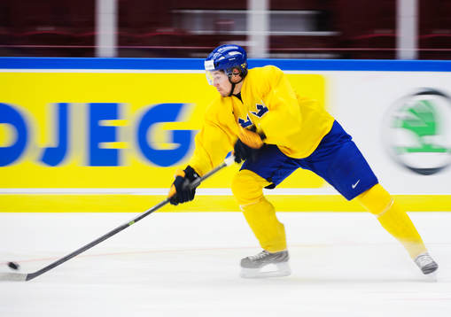 Filip Forsberg på Sveriges träning