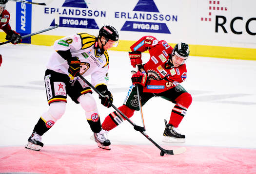 Brynäs Johan Harju och Frölundas Mats Rosseli Olsen