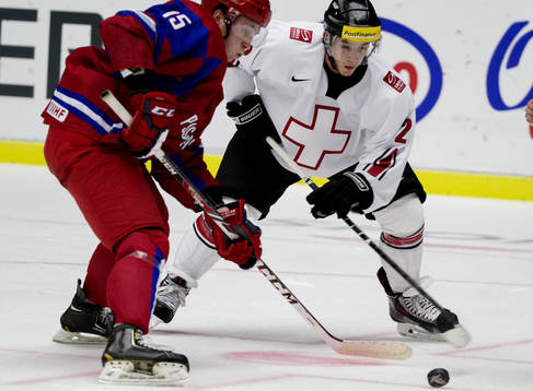 Schweiz Jason Fuchs och Rysslands Georgi Busarov