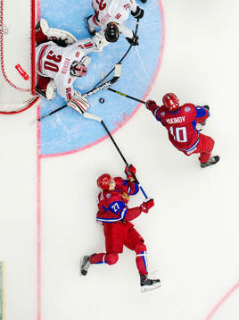 Rysslands Vadim Khlopotov och Bogdan Yakimov och Schweiz