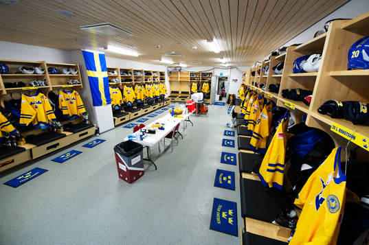 Sveriges omklädningsrum som används