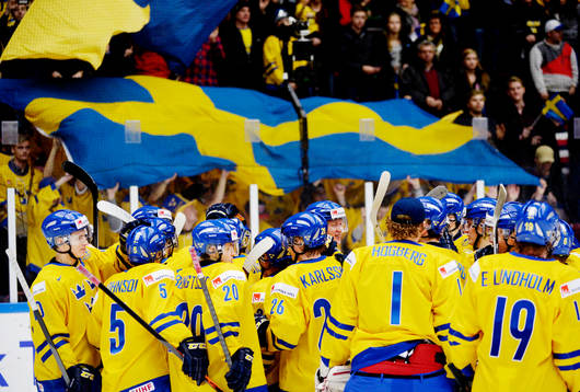 Jubel i svenska laget