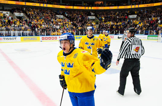 Sveriges Andreas Johnson jublar