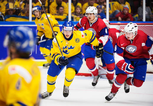 Sveriges Andreas Johnson och Norges Magnus Nilsen