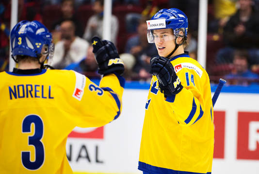 Sveriges Robert Hägg jublar