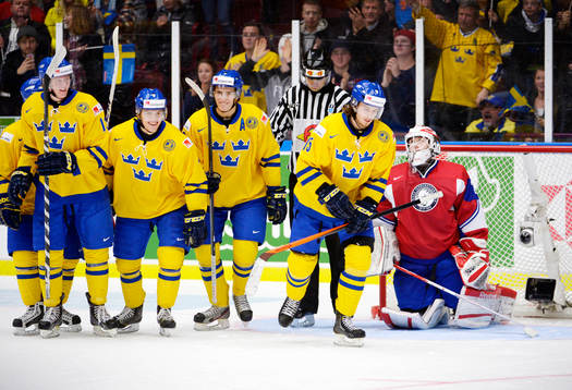 Sveriges nummer Gustav Olofsson, Andreas Johnson, Alexander