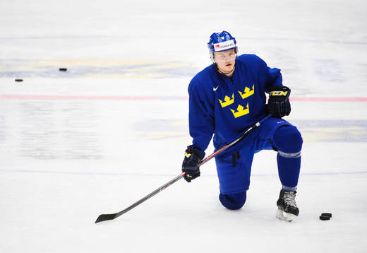 Nick Sörensen på Sveriges träning