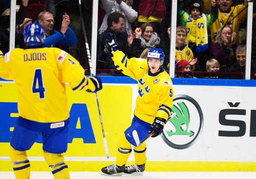 Sveriges Andreas Johnson jublar