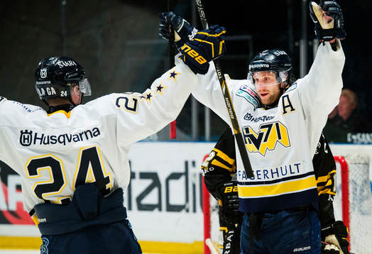 s  Erik Christensen och Marcus Nilson jublar