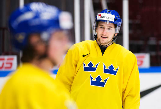 Filip Forsberg på Sveriges träning
