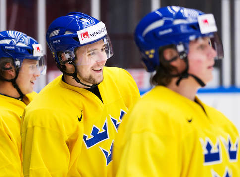 Filip Forsberg på Sveriges träning