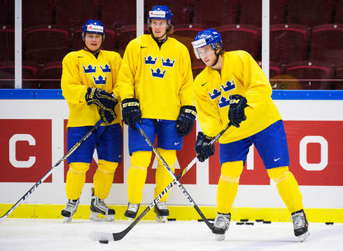 Jesper Pettersson, Jacob de la Rose och Elias Lindholm på