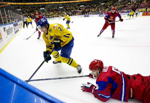 Sveriges Filip Sandberg  och Rysslands Valeri Vasiliev