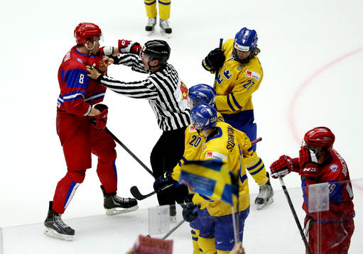 Rysslands Nikita Tryamkin bråkade med sveriges Anton