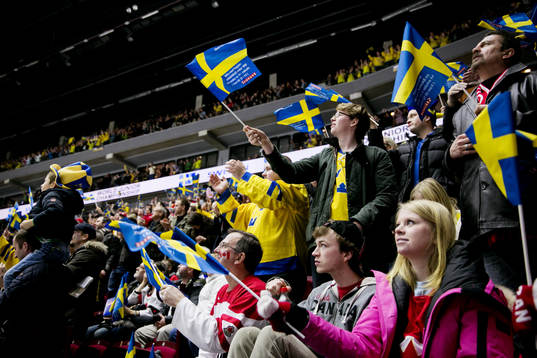 Publiken jublar i Malmö arena