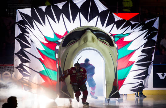 Frölunda gör entre innan ishockeymatchen i SHL mellan