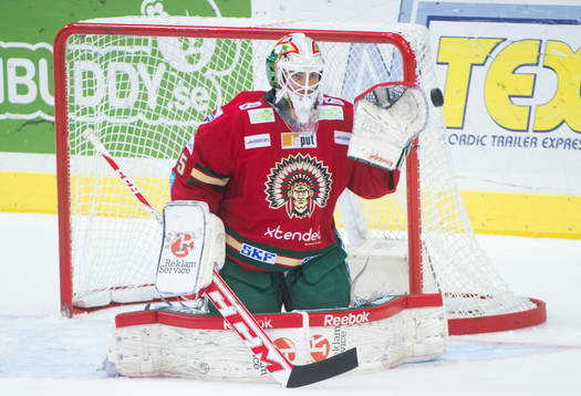 Frölundas målvakt Linus Fernström