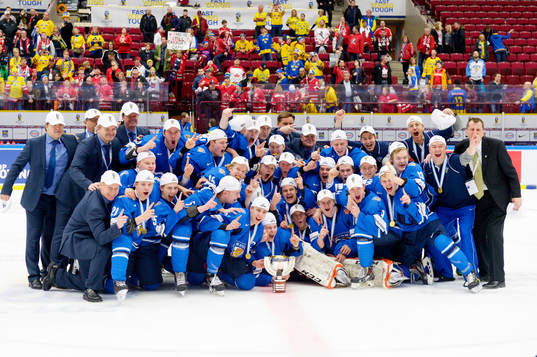 De finska spelarna jublar