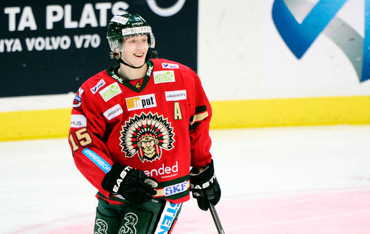 Frölundas John Klingberg jublar