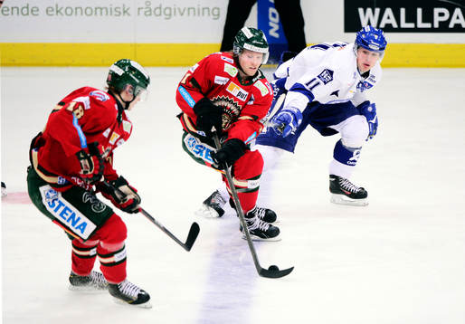 Frölundas Anton Blidh , Mathis Olimb och Leksands Oskar