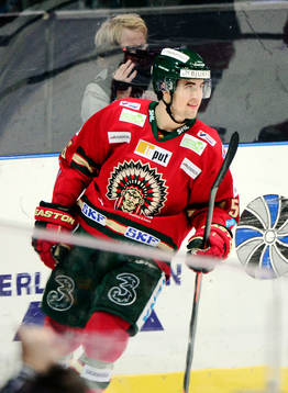 Frölundas Erik Gustafsson jublar