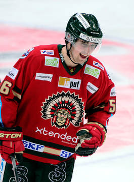 Frölundas Erik Gustafsson jublar