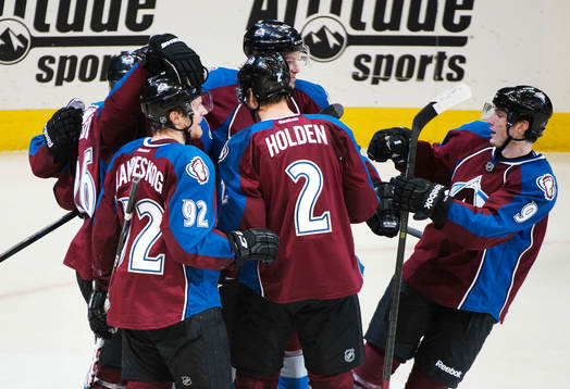 Colorados Gabriel Landeskog jublar