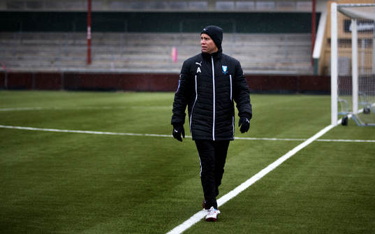 Malmö FFs assisterande tränare Daniel Andersson när
