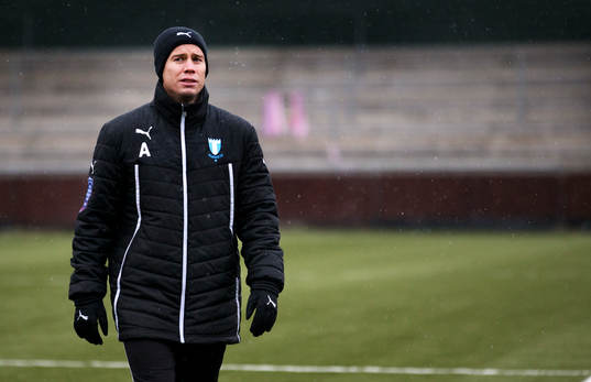 Malmö FFs assisterande tränare Daniel Andersson när