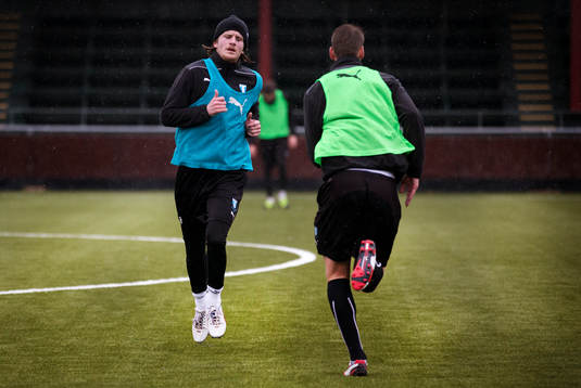 Malmö FFs Erik Friberg när Malmö FF tränar sin första