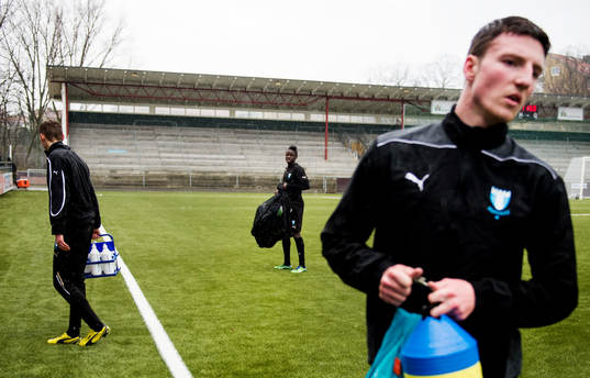 Malmö FFs Pa Konate när Malmö FF tränar sin första