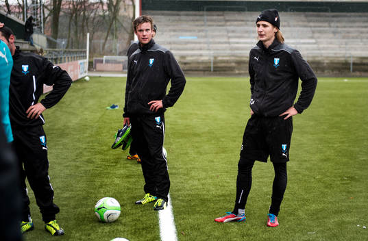 Malmö FFs Pawel Cibicki när Malmö FF tränar sin första
