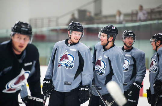 Gabriel Landeskog och Paul Stastny