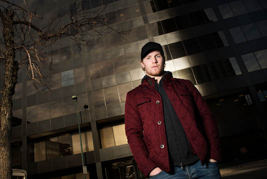 Ishockeyspelaren Gabriel Landeskog, som spelar för
