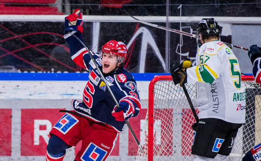 Södertäljes Jesper Thörnberg jublar