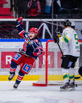 Södertäljes Jesper Thörnberg jublar