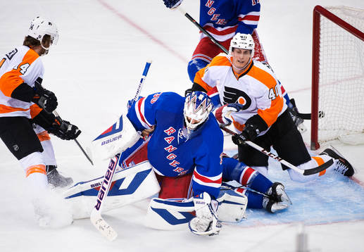 Philadelphias Sean Couturier och Vincent Lecavalier oroar