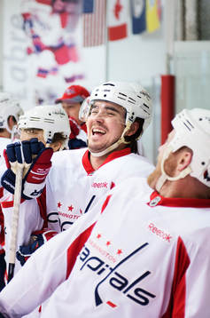 Marcus Johansson skrattar