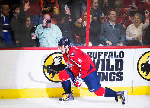 Washingtons Alexander Ovechkin jublar