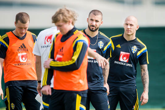 Guillermo Molins och Magnus Eriksson i anfallet